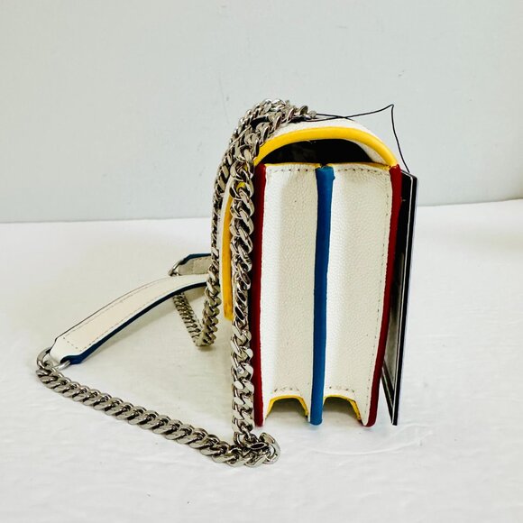 KARL LAGERFELD PARIS STUDDED EMBELLISHED RHINESTONE SMALL CROSSBODY BAG - Picture 9 of 14